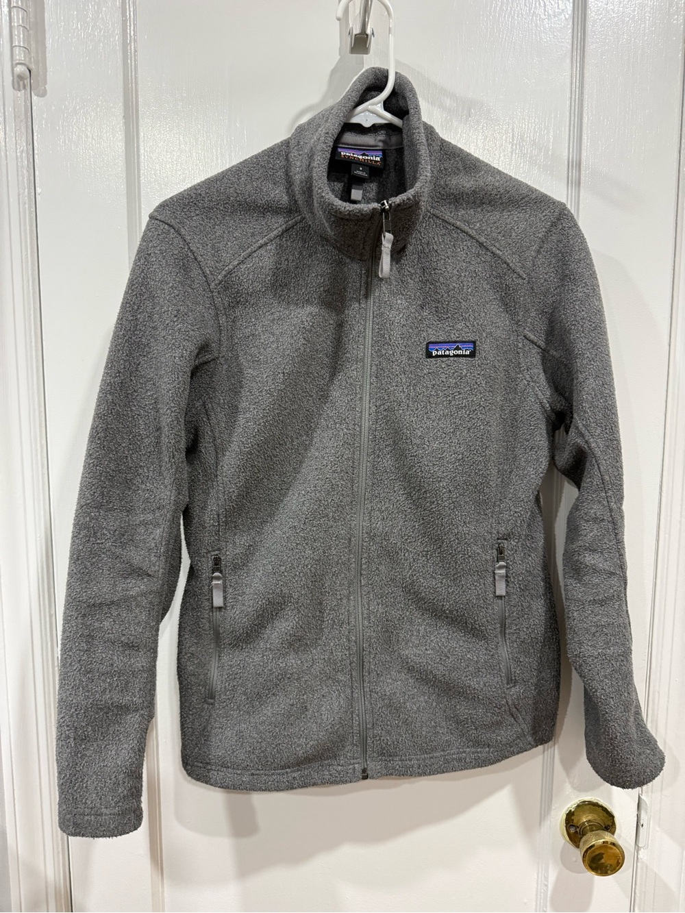 Patagonia Gray Full-Zip Fleece Jacket